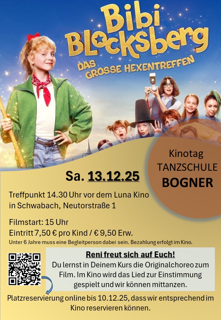 Du betrachtest gerade Kinotag „Bibi Blocksberg“ Sa. 13.12.25