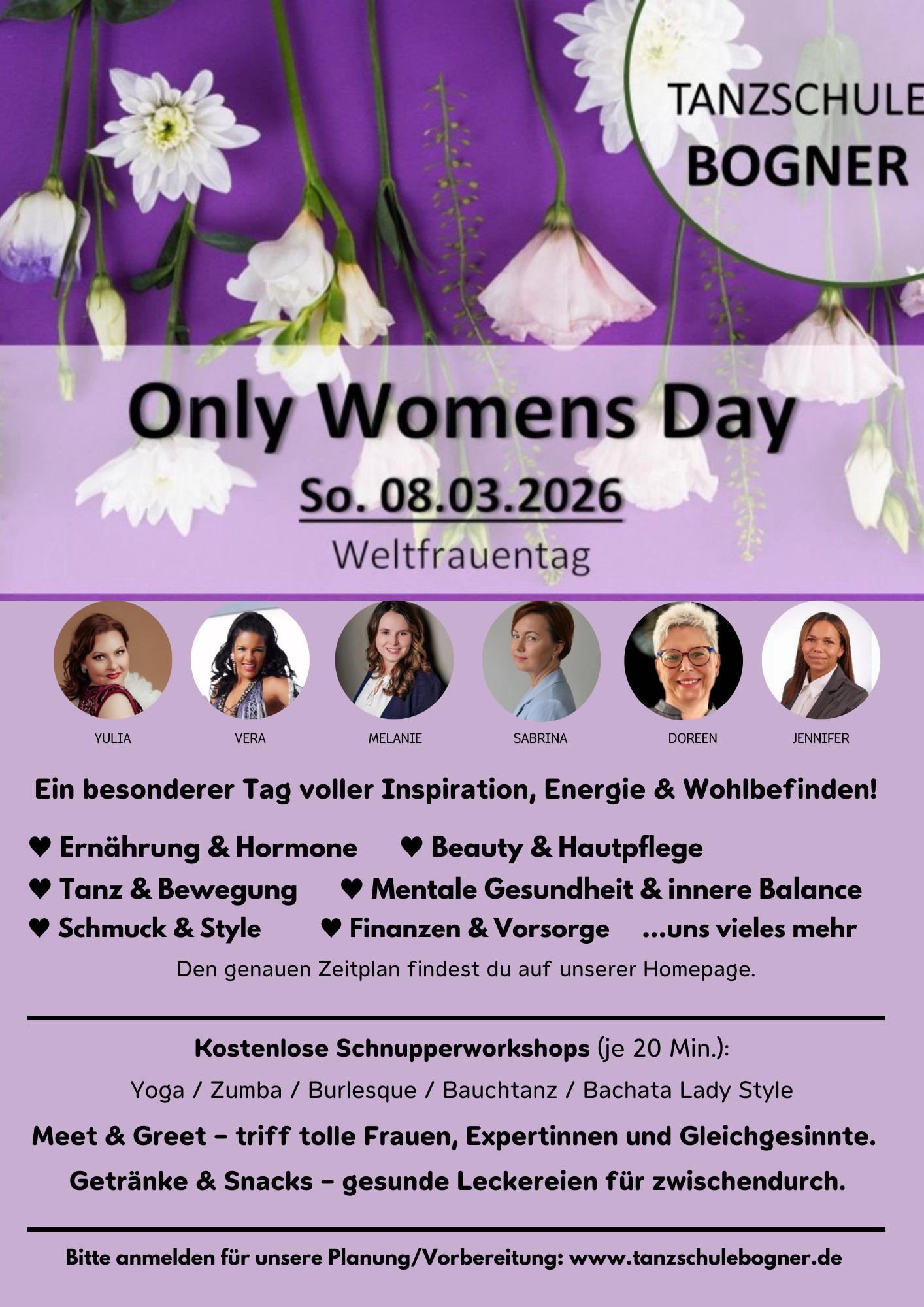 Du betrachtest gerade Only Womens Day (Weltfrauentag) So. 08.03.26
